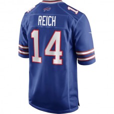 B.Bills #14 Frank Reich Royal Game Retired Player Jersey American Stitched Football Jerseys