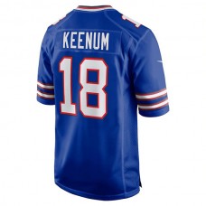 B.Bills #18 Case Keenum Royal Game Player Jersey Stitched American Football Jerseys