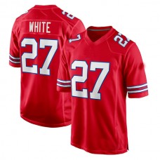 B.Bills #27 Tre'Davious White Red Game Player Jersey Football Stitched American Jerseys