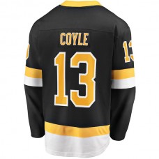 B.Bruins #13 Charlie Coyle Fanatics Branded Alternate Premier Breakaway Player Jersey Black Stitched American Hockey Jerseys