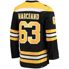 B.Bruins #63 Brad Marchand Home Primegreen Authentic Pro Player Jersey Black Stitched American Hockey Jerseys