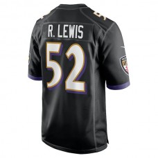 B.Ravens #52 Ray Lewis Black Retired Player Jersey Stitched American Football Jerseys