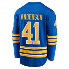 B.Sabres #41 Craig Anderson Fanatics Branded Home Breakaway Player Jersey Royal Stitched American Hockey Jerseys