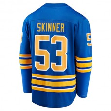 B.Sabres #53 Jeff Skinner Fanatics Branded Home Breakaway Jersey Royal Stitched American Hockey Jerseys