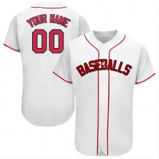 Baseball Jerseys Custom Boston Red Sox Stitched Personalized Button Down Baseball T Shirt