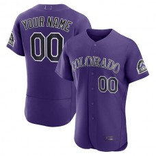 Baseball Jerseys Custom Colorado Rockies Purple Alternate Authentic Custom Jersey