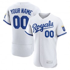 Baseball Jerseys Custom Kansas City Royals White Official Authentic Custom Jersey