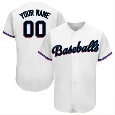 Baseball Jerseys Custom Miami Marlins Stitched Baseball Jersey Personalized Button Down Baseball T Shirt