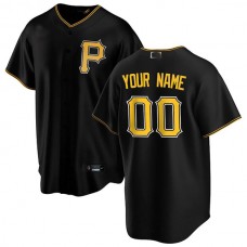Baseball Jerseys Custom Pittsburgh Pirates Black Alternate Replica Custom Jersey