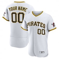 Baseball Jerseys Custom Pittsburgh Pirates White Home Authentic Custom Jersey