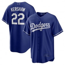 Baseball Jerseys Los Angeles Dodgers #22 Clayton Kershaw Royal Alternate Replica Player Name Jersey
