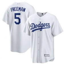 Baseball Jerseys Los Angeles Dodgers #5 Freddie Freeman White Replica Player Jersey