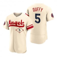 Baseball Jerseys Men Los Angeles Angels #5 Matt Duffy Cream Stitched 2022 City Connect Jersey