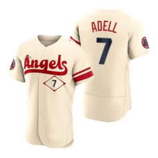 Baseball Jerseys Men Los Angeles Angels #7 Jo Adell Cream Stitched 2022 City Connect Jersey