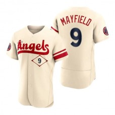 Baseball Jerseys Men Los Angeles Angels #9 Jack Mayfield Cream Stitched 2022 City Connect Jersey