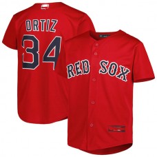 Boston Red Sox #34 David Ortiz Red 2022 Hall of Fame Replica Player Jersey Baseball Jerseys
