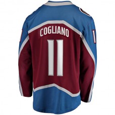 C.Avalanche #11 Andrew Cogliano Fanatics Branded Home Breakaway Jersey Burgundy Stitched American Hockey Jerseys
