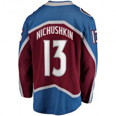 C.Avalanche #13 Valeri Nichushkin Fanatics Branded Breakaway Player Jersey Burgundy Stitched American Hockey Jerseys