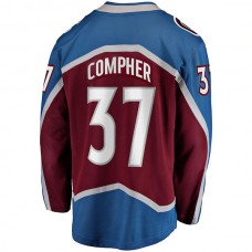C.Avalanche #37 J.T. Compher Fanatics Branded Home Breakaway Player Jersey Burgundy Stitched American Hockey Jerseys