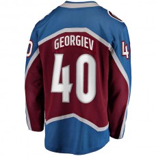 C.Avalanche #40 Alexandar Georgiev Fanatics Branded Home Breakaway Player Jersey Burgundy Stitched American Hockey Jerseys