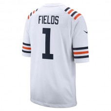 C.Bears #1 Justin Fields White 2021 NFL Draft First Round Pick Alternate Classic Game Jersey Stitched American Football Jerseys