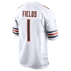 C.Bears #1 Justin Fields White Game Jersey Stitched American Football Jerseys