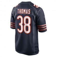 C.Bears #38 A.J. Thomas Navy Game Player Jersey Stitched American Football Jerseys