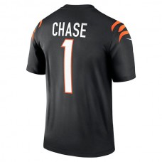 C.Bengals #1 Ja'Marr Chase Black Legend Jersey Stitched American Football Jerseys