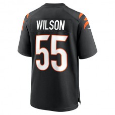 C.Bengals #55 Logan Wilson Black Game Jersey Stitched American Football Jerseys
