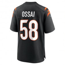 C.Bengals #58 Joseph Ossai Black Game Jersey Stitched American Football Jerseys