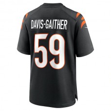 C.Bengals #59 Akeem Davis-Gaither Black Game Player Jersey Stitched American Football Jerseys