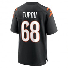 C.Bengals #68 Josh Tupou Black Game Player Jersey Stitched American Football Jerseys