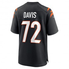 C.Bengals #72 Domenique Davis Black Game Player Jersey Stitched American Football Jerseys