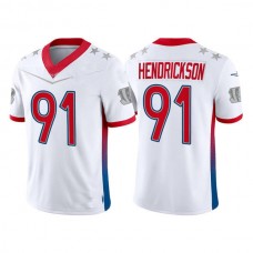C.Bengals #91 Trey Hendrickson 2022 White Pro Bowl Stitched Jersey American Football Jerseys
