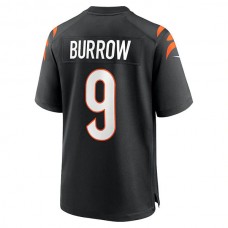 C.Bengals #9 Joe Burrow Black Game Jersey Stitched American Football Jerseys