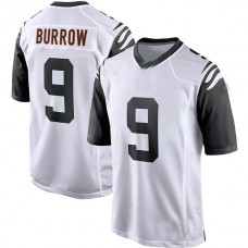 C.Bengals #9 Joe Burrow White Alternate Game Player Jersey Stitched American Football Jerseys