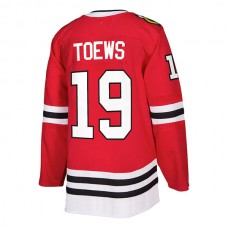 C.Blackhawks #19 Jonathan Toews Authentic Player Jersey Red Stitched American Hockey Jerseys