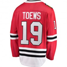 C.Blackhawks #19 Jonathan Toews Fanatics Branded Breakaway Player Jersey Red Stitched American Hockey Jerseys