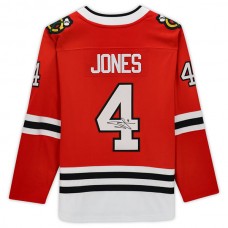 C.Blackhawks #4 Seth Jones Fanatics Authenti Autographed Fanatics Breakaway Jersey Red Stitched American Hockey Jerseys