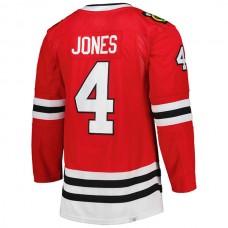 C.Blackhawks #4 Seth Jones Primegreen Authentic Pro Home Player Jersey Red Stitched American Hockey Jerseys