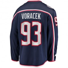 C.Blue Jackets #93 Jakub Voracek Fanatics Branded Breakaway Player Jersey Navy Stitched American Hockey Jerseys