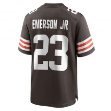 C.Browns #23 Martin Emerson Jr. Brown Game Player Jersey Stitched American Football Jerseys