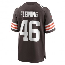 C.Browns #46 Don Fleming Brown Retired Player Jersey Stitched American Football Jerseys