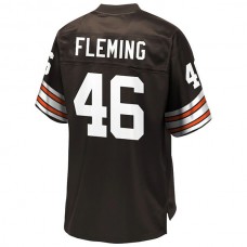 C.Browns #46 Don Fleming Pro Line Brown Retired Player Jersey Stitched American Football Jerseys