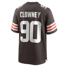 C.Browns #90 Jadeveon Clowney Brown Game Player Jersey Stitched American Football Jerseys