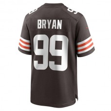 C.Browns #99 Taven Bryan Brown Game Jersey Stitched American Football Jerseys