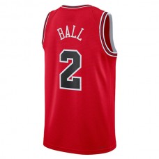 C.Bulls #2 Lonzo Ball Unisex 2022-23 Swingman Jersey Red Stitched American Basketball Jersey
