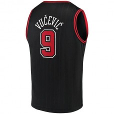C.Bulls #9 Nikola Vucevic Fanatics Branded 2022-23 Fast Break Replica Jersey Statement Edition Black Stitched American Basketball Jersey