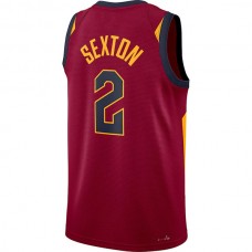 C.Cavaliers #2 Collin Sexton 2021-22 Diamond Swingman Jersey Icon Edition Wine Stitched American Basketball Jersey