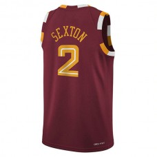 C.Cavaliers #2 Collin Sexton 2021-22 Swingman Jersey Icon Edition Wine Stitched American Basketball Jersey